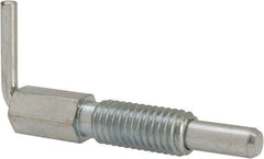 Vlier - 1/2-13, 1.1" Thread Length, 0.31" Plunger Diam, 1 Lb Init to 5 Lb Final End Force, Steel L Handle Plunger - 2.11" Body Length, 1-1/4" Length Under Head, 3/4" Plunger Projection - Eagle Tool & Supply