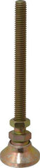 Vlier - 3/8-16 Bolt Thread, Studded Pivotal Stud Mount Leveling Pad & Mount - 3,750 Max Lb Capacity, 1-1/4" Base Diam - Eagle Tool & Supply