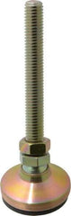 Vlier - 1/2-13 Bolt Thread, Studded Pivotal Stud Mount Leveling Pad & Mount - 3,450 Max Lb Capacity, 1-7/8" Base Diam - Eagle Tool & Supply