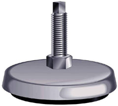 Barrymount - Stud Mount Leveling Pad & Mount - 100 Max Lb Capacity, 2" Base Diam - Eagle Tool & Supply