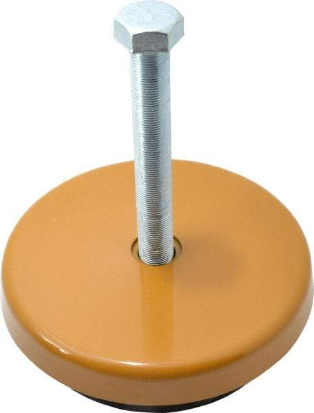 Barrymount - Stud Mount Leveling Pad & Mount - 13,000 Max Lb Capacity, 9" Base Diam - Eagle Tool & Supply