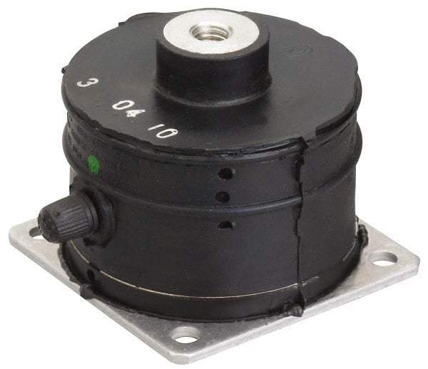 Barrymount - 1-14 Bolt Thread, 18-1/2" Wide Stud Mount Leveling Pad & Mount - 9,600 Max Lb Capacity, 18.44" Base Diam - Eagle Tool & Supply