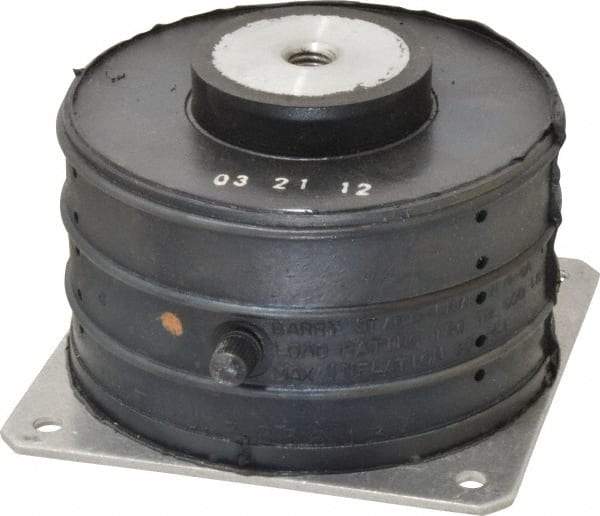 Barrymount - 1/2-13 Bolt Thread, 5.13" Wide Stud Mount Leveling Pad & Mount - 600 Max Lb Capacity, 5" Base Diam - Eagle Tool & Supply