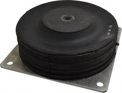 Barrymount - 5/8-11 Bolt Thread, 10" Wide Stud Mount Leveling Pad & Mount - 2,400 Max Lb Capacity, 9.66" Base Diam - Eagle Tool & Supply
