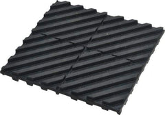 Barrymount - 4" Long x 4" Wide x 5/16" Thick, Neoprene, Machinery Leveling Pad & Mat - Eagle Tool & Supply