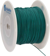 Alpha Wire - 22 AWG, 7 Strand, 305 m OAL, Tinned Copper Hook Up Wire - Green PVC Jacket, 0.062" Diam - Eagle Tool & Supply