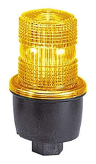 Federal Signal Corp - 12 to 48 VDC, 4X NEMA Rated, Strobe Tube, Green, Low Profile Mini Strobe Light - 65 to 95 Flashes per min, 1/2 Inch Pipe, 3-1/8 Inch Diameter, 5.7 Inch High, IP66 Ingress Rating, Pipe Mount - Eagle Tool & Supply