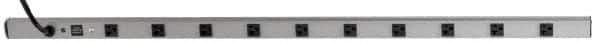 Wiremold - 10 Outlets, 120 Volts, 20 Amps, 6' Cord, Power Outlet Strip - Rack Mount, L5-20P NEMA Configuration, cULus, UL Listed File 1449 - Eagle Tool & Supply