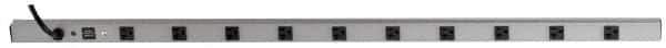 Wiremold - 10 Outlets, 120 Volts, 20 Amps, 15' Cord, Power Outlet Strip - Rack Mount, L5-20P NEMA Configuration, cULus, UL Listed File 1449 - Eagle Tool & Supply
