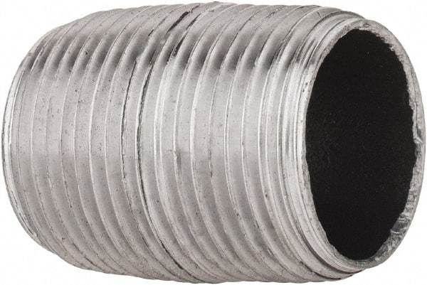 B&K Mueller - Schedule 40, 3/4" Diam x 1-3/8" Long Steel Black Pipe Nipple - Threaded - Eagle Tool & Supply