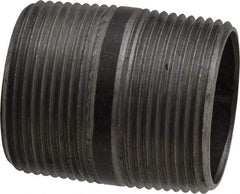 Value Collection - Schedule 40, 1-1/4" Diam x 2" Long Steel Black Pipe Nipple - Threaded - Eagle Tool & Supply