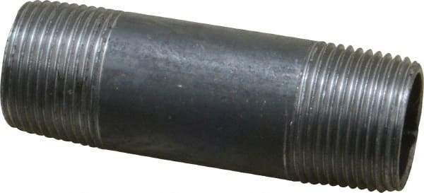 Value Collection - Schedule 40, 3/4" Diam x 3" Long Steel Black Pipe Nipple - Threaded - Eagle Tool & Supply