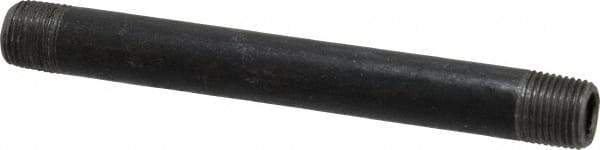 B&K Mueller - Schedule 40, 1/8" Diam x 3-1/2" Long Steel Black Pipe Nipple - Threaded - Eagle Tool & Supply