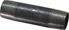 Value Collection - Schedule 40, 3/4" Diam x 3-1/2" Long Steel Black Pipe Nipple - Threaded - Eagle Tool & Supply