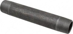 B&K Mueller - Schedule 40, 3/4" Diam x 5-1/2" Long Steel Black Pipe Nipple - Threaded - Eagle Tool & Supply