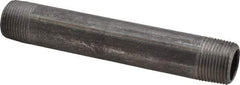 Value Collection - Schedule 40, 3/4" Diam x 6" Long Steel Black Pipe Nipple - Threaded - Eagle Tool & Supply