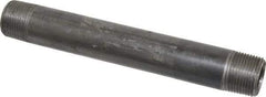 B&K Mueller - Schedule 40, 3/4" Diam x 7" Long Steel Black Pipe Nipple - Threaded - Eagle Tool & Supply