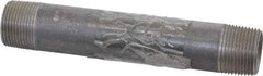 B&K Mueller - Schedule 40, 1" Diam x 7" Long Steel Black Pipe Nipple - Threaded - Eagle Tool & Supply