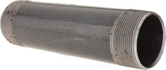 B&K Mueller - Schedule 40, 2" Diam x 8" Long Steel Black Pipe Nipple - Threaded - Eagle Tool & Supply