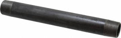 Value Collection - Schedule 40, 1" Diam x 10" Long Steel Black Pipe Nipple - Threaded - Eagle Tool & Supply