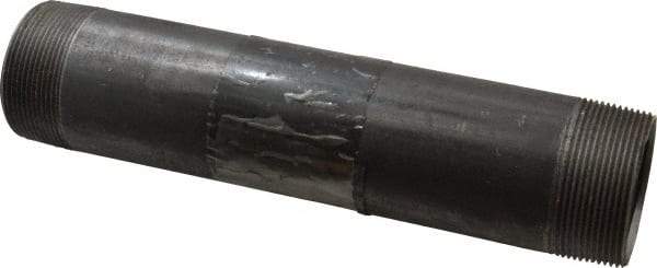 B&K Mueller - Schedule 40, 2" Diam x 10" Long Steel Black Pipe Nipple - Threaded - Eagle Tool & Supply