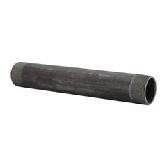 B&K Mueller - Schedule 40, 1-1/2" Diam x 11" Long Steel Black Pipe Nipple - Threaded - Eagle Tool & Supply