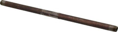 B&K Mueller - Schedule 40, 1/4" Diam x 12" Long Steel Black Pipe Nipple - Threaded - Eagle Tool & Supply