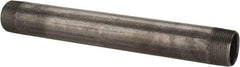 B&K Mueller - Schedule 40, 1-1/4" Diam x 12" Long Steel Black Pipe Nipple - Threaded - Eagle Tool & Supply