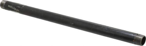 B&K Mueller - Schedule 40, 3/4" Diam x 18" Long Steel Black Pipe Nipple - Threaded - Eagle Tool & Supply