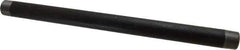 B&K Mueller - Schedule 40, 1" Diam x 18" Long Steel Black Pipe Nipple - Threaded - Eagle Tool & Supply