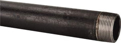 B&K Mueller - Schedule 40, 1-1/4" Diam x 18" Long Steel Black Pipe Nipple - Threaded - Eagle Tool & Supply