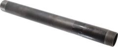 B&K Mueller - Schedule 40, 1-1/2" Diam x 18" Long Steel Black Pipe Nipple - Threaded - Eagle Tool & Supply