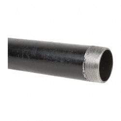 B&K Mueller - Schedule 40, 2" Diam x 18" Long Steel Black Pipe Nipple - Threaded - Eagle Tool & Supply