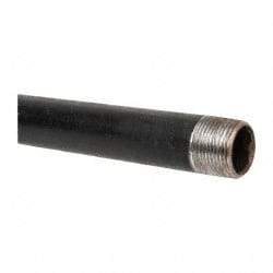 B&K Mueller - Schedule 40, 1" Diam x 30" Long Steel Black Pipe Nipple - Threaded - Eagle Tool & Supply