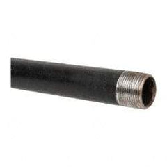 B&K Mueller - Schedule 40, 1" Diam x 30" Long Steel Black Pipe Nipple - Threaded - Eagle Tool & Supply