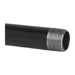 B&K Mueller - Schedule 40, 1" Diam x 36" Long Steel Black Pipe Nipple - Threaded - Eagle Tool & Supply