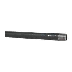 B&K Mueller - Schedule 40, 1/2" Diam x 48" Long Steel Black Pipe Nipple - Threaded - Eagle Tool & Supply