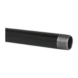 B&K Mueller - Schedule 40, 1" Diam x 60" Long Steel Black Pipe Nipple - Threaded - Eagle Tool & Supply