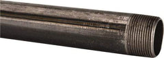 B&K Mueller - Schedule 40, 1-1/4" Diam x 60" Long Steel Black Pipe Nipple - Threaded - Eagle Tool & Supply
