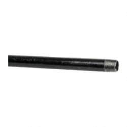 B&K Mueller - Schedule 40, 1/2" Diam x 72" Long Steel Black Pipe Nipple - Threaded - Eagle Tool & Supply