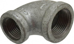 B&K Mueller - Class 150, 3/4 x 1/2" Galvanized Pipe 90° Reducing Elbow - Threaded, Malleable Iron - Eagle Tool & Supply