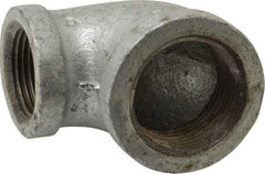 B&K Mueller - Class 150, 1 x 3/4" Galvanized Pipe 90° Reducing Elbow - Threaded, Malleable Iron - Eagle Tool & Supply