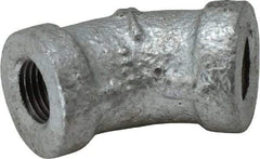 B&K Mueller - Class 150, 1/8" Galvanized Pipe 45° Elbow - Threaded, Malleable Iron - Eagle Tool & Supply