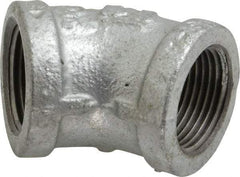 B&K Mueller - Class 150, 3/4" Galvanized Pipe 45° Elbow - Threaded, Malleable Iron - Eagle Tool & Supply