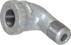 B&K Mueller - Class 150, 1/8" Galvanized Pipe 90° Street Elbow - Threaded, Malleable Iron - Eagle Tool & Supply