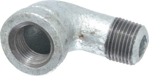 B&K Mueller - Class 150, 3/8" Galvanized Pipe 90° Street Elbow - Threaded, Malleable Iron - Eagle Tool & Supply