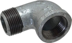 B&K Mueller - Class 150, 1" Galvanized Pipe 90° Street Elbow - Threaded, Malleable Iron - Eagle Tool & Supply