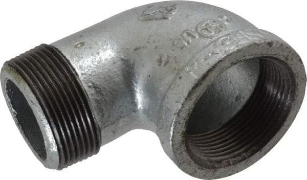 Value Collection - Class 150, 1-1/2" Galvanized Pipe 90° Street Elbow - Threaded, Malleable Iron - Eagle Tool & Supply