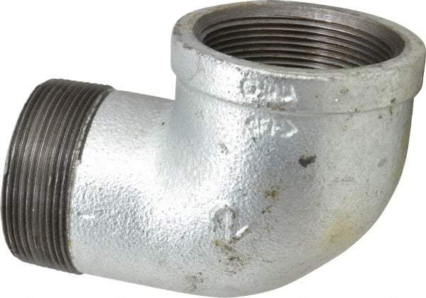 Value Collection - Class 150, 2" Galvanized Pipe 90° Street Elbow - Threaded, Malleable Iron - Eagle Tool & Supply