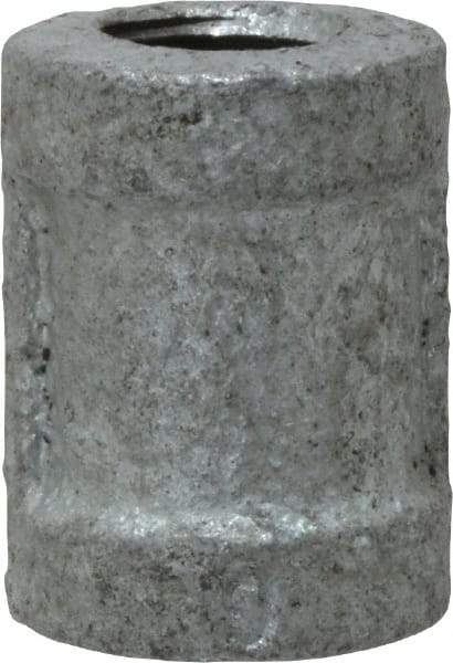 B&K Mueller - Class 150, 1/8" Galvanized Pipe Coupling (Right Hand) - Threaded, Malleable Iron - Eagle Tool & Supply